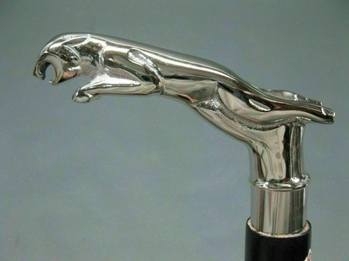 Antique brass jaguar handle - antique,