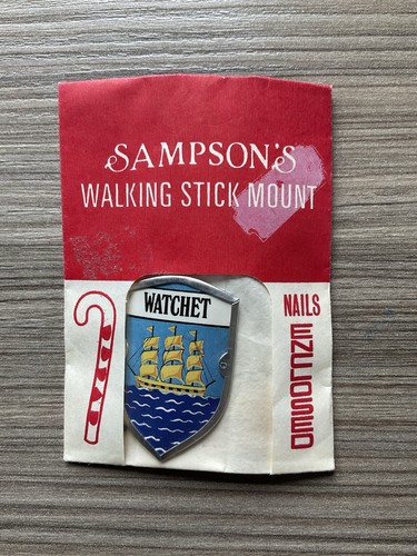 Walking stick badge - walking, emblem