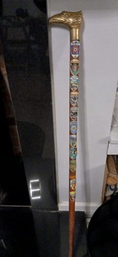 Walking stick brass head - walking,
