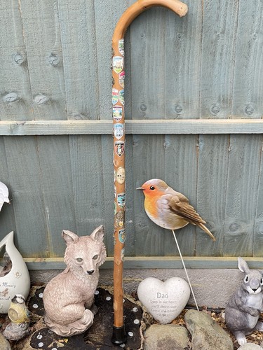 Vintage walking stick with - vintage,