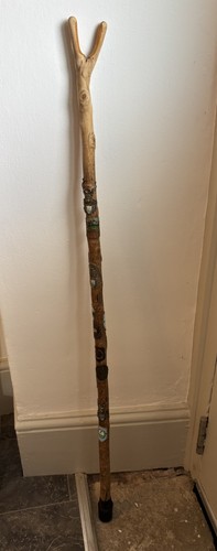 Wooden walking stick with - stick,