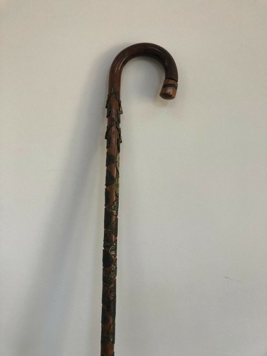 Vintage wooden walking stick - vintage,