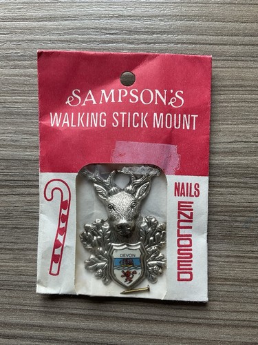 Walking stick badge emblem - stick,
