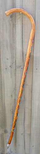 Vintage wooden crook handle - vintage,
