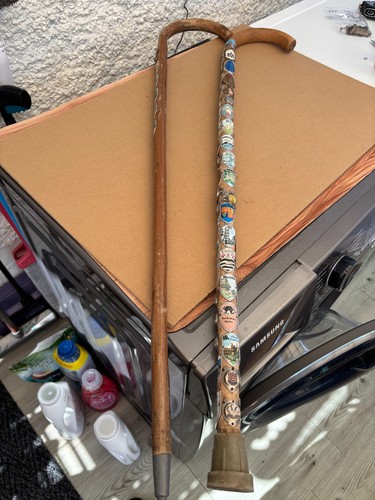 Walking sticks with badge - walking,