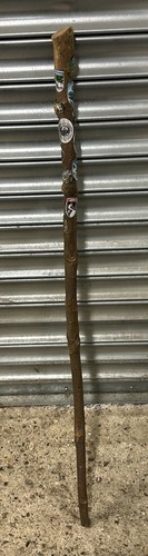 Vintage hiking walking stick - hiking,